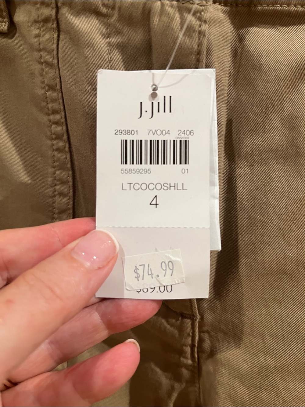 J. Jill Khaki Straight-Leg Pants - Picture 5 of 5